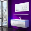 Badmöbel Set 60 cm Weiss Lackiert Komplett Hochglanz Produktbild-Vorschau 2