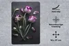 MuchoWow® Mauspad Mousepad Tulpen - Lila - Blätter 18x27 cm Produktbild-Vorschau 2