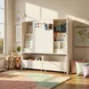 Kinderregal mit Maltafel, 2 Schubladen mit Rollen, Produktbild-Vorschau 1