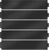 Five black metal garden edging panels are stacked vertically against a white background. Produktbild-Vorschau
