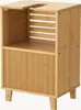 A bamboo under-sink cabinet with a U-shaped cutout at the top. Podgląd zdjęcia produktu