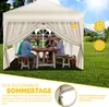 tillvex® 4X parete laterale beige per gazebo 3x3m e 3x6m | Anteprima dell’immagine prodotto 3