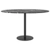 vidaXL Tischplatte Schwarz Ø70x0,8 cm Hartglas in Produktbild-Vorschau 2