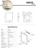 HOKO Miroir de salle de bain antibuée LED 60x80cm avec Voir les images du produit 9