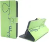 Handyhülle Tasche für Handy Sony Xperia M5 Be Happy Grün Produktbild-Vorschau 1