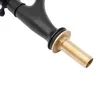 A close-up view of the threaded connection of a black faucet. Produktbild-Vorschau