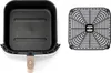 A top-down view of an air fryer basket and its removable crisper plate, set against a white background. Náhľad obrázku produktu