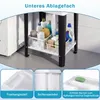 Zlewozmywak COSTWAY, umywalka z półką, ociekaczem, baterią Podgląd zdjęcia produktu 7