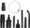 A collection of vacuum cleaner attachments arranged on a white background. Produktbild-Vorschau