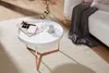 FineBuy Couchtisch 58,5x42x58,5cm Sofatisch Metall Rund Produktbild-Vorschau 4
