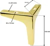Noga meblowa w kolorze złotego chromu, 13 cm - Elegancki, Podgląd zdjęcia produktu 4
