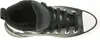 A top-down view of a black Converse sneaker. Produktbild-Vorschau