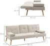HOMCOM Schlafsofa, 3-Sitzer-Sofa, Bettsofa mit Klappbarem Produktbild-Vorschau 6