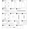 An assembly diagram showing parts and quantities for a cat tree. Produktbild-Vorschau