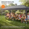 ECD Germany Pavillon 3x6 m Anthrazit Wasserdicht Stabil Produktbild-Vorschau 8