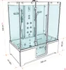 Kombination Badewanne Dusche K88-WS-EH-C-EA Duschtempel Produktbild-Vorschau 3