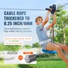 SucceBuy Set zipline per bambini e adulti, 58 m, fino a 227 Anteprima dell’immagine prodotto 2