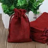 24 x Jutesäckchen Rot Jute Beutel für Adventskalender Produktbild-Vorschau 3