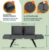 A diagram showing the dimensions and features of a garden bench. Anteprima dell’immagine prodotto
