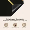 KitchenYeah© Herdabdeckplatte Goldene Wellen auf schwarzem Produktbild-Vorschau 5