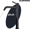 JULIA | Schwarz matt hohe Badarmatur | Premium Edelstahl Produktbild-Vorschau 1