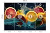 Muralo Vlies Fototapete ZITRUSFRÜCHTE Obst Wasser Natur 3D Produktbild-Vorschau 2