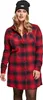 Urban Classics Ladies - Koszula flanelowa w kratę czerwona Podgląd zdjęcia produktu 11