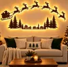 7 pièces de décoration murale pour Noël, éclairées et avec Voir les images du produit 1