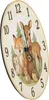 Waldtiere Aquarellstil Wanduhr aus Alu für Tierliebhaber Produktbild-Vorschau 6