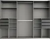 Armadio ad ante scorrevoli Saigon Armadio 270x64x208cm Anteprima dell’immagine prodotto 2