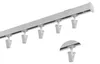 Deckenvorhangschiene 180 cm - weiß - aus Aluminium - mit Produktbild-Vorschau 1