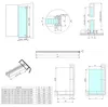 Polysan ARCHITEX CHROM Duschabtrennung 662 mm, Glas Flute Produktbild-Vorschau 2