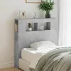 vidaXL LED čelo postele betónová sivá 100x18,5x103,5 cm Náhľad obrázku produktu 3