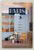 Blechschild Reise 20x30cm Paris Cafe Crepes Eclairs Produktbild-Vorschau 1