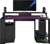Gaming-Tisch 152cm mit LED-Leiste - schwarz Produktbild-Vorschau 15