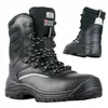 A pair of black work boots shown from a three-quarter angle, with a second boot visible in the background. Náhled obrázku produktu