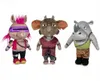 Three plush toys of mutant characters from Teenage Mutant Ninja Turtles: Mutant Mayhem. Produktbild-Vorschau