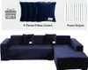 2er Set L-Form Sofabezug Couchbezug Schonbezug, Universelle Produktbild-Vorschau 4