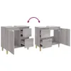 vidaXL Badschrank Grau Sonoma 65x33x60 cm Holzwerkstoff - Produktbild-Vorschau 10