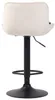 2er Set Barhocker Lentini Samt schwarz creme Produktbild-Vorschau 6