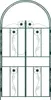 vidaXL Gartenbogen Grün 115 x 37 x 226 cm Stahl Produktbild-Vorschau 6