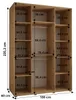 A diagram of a wardrobe with dimensions indicated. Produktbild-Vorschau