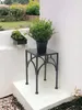 DanDiBo Blumenhocker Metall Schwarz Eckig 28 cm Produktbild-Vorschau 4