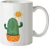 Mr. & Mrs. Panda Pott Kaktus Sonne - Weiß - Geschenk, Produktbild-Vorschau 1