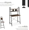 Table de bureau Exeter 85,5x46,5x140cm - Bois foncé Voir les images du produit 4