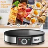 SNAILAR Crêpière AN-110, 1200 W, plaque 30 cm, noire Voir les images du produit 2