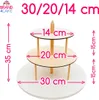 alzata per dolci a 3 livelli 30/20/14 cm Marca4Cake Anteprima dell’immagine prodotto 2