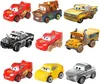 A collage of various toy cars from the Cars movie franchise. Podgląd zdjęcia produktu