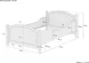 Seniorenbett extra hoch 120x200 Massivholz Kiefer Holzbett Produktbild-Vorschau 7