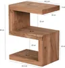 Table d'appoint FineBuy en bois massif d'acacia S Cube, 60 Voir les images du produit 2